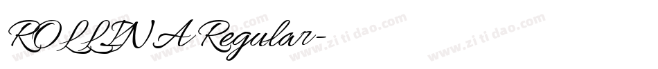 ROLLINA Regular字体转换